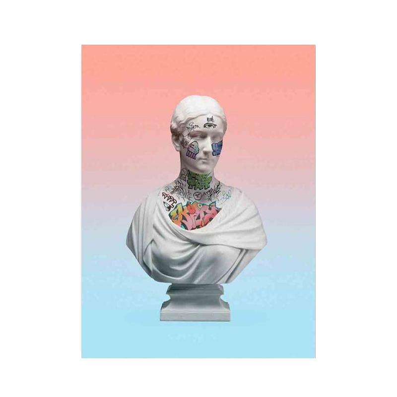 Zabawny David Rzeźba Sztuka Malarstwo na Płótnie Abstrakcyjne Graffiti Figura Plakaty i Druki Sztuka Ścienna Obrazy do Salonu Dekoracja Domu