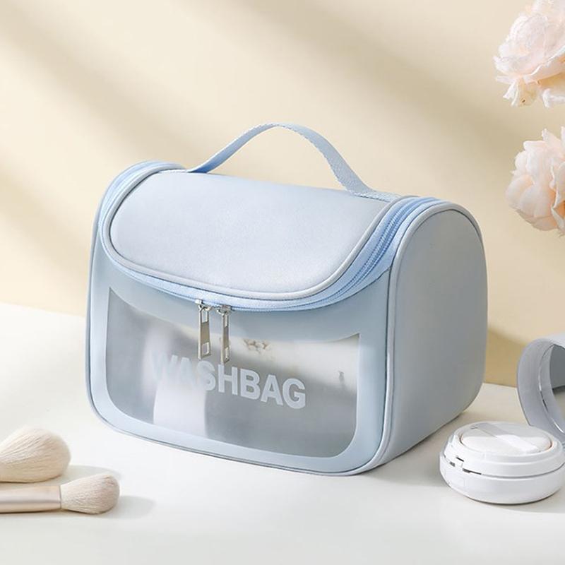 Portable Cosmetic Bag Female Travel Storage Toiletry Organize Women Waterproof Pvc Wash Kit Transparent Zipper Make Up Case
