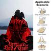 1 Stück Drachen-Gitarre-Themen-Decke Weiche Flanelldecke für alle Jahreszeiten Gemütliche Überwurfdecke mit kräftigem Grafikdruck, Reise- oder Urlaubsgeschenk für Familie & Freunde