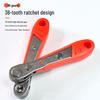 Right Angle Ratchet Screwdriver Set with Magnetic Elbow Adapter, Phillips & Slotted Bits