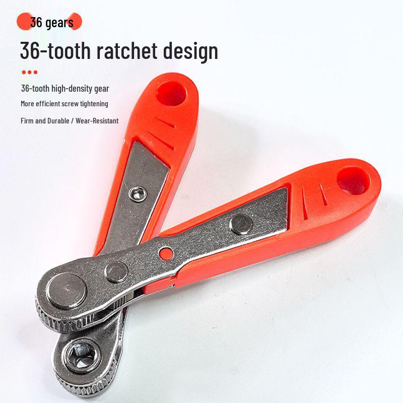 Right Angle Ratchet Screwdriver Set with Magnetic Elbow Adapter, Phillips & Slotted Bits