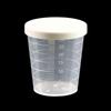 10Pcs Measuring Cups With Lid Transparent Plastic Scale Beaker Cups Lab Container Jugs Kitchen Baking Tool