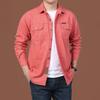 Men's New Long-sleeved Shirt Loose Large-size Top Spring and Autumn Washing Sports Outdoor Pure Cotton Casual Work Shirt