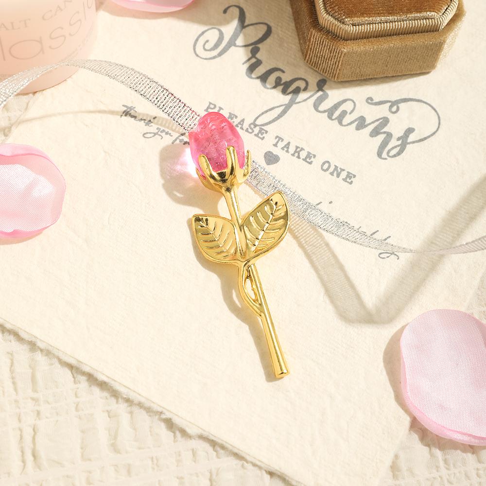 1Pcs Crystal Rose Artificial Flower Bouquet 8CM Fake Flowers Valentine's Day Decoration for Girlfriend Woman Gifts Accessories