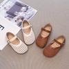Toddler Casual Shoes Fashion Simple Hollow-Out Children Girl Walking Shoes Soft Bottom Versatile Kids Flat Shoes Hook Loop