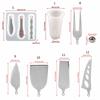 Creative Casting Mold Resin Paddle Mold Knife Fork Flat Shovel Silicone Molds for DIY Handcraft Beginners Home Decor