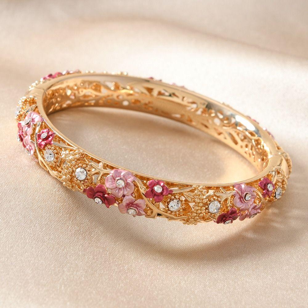 Double Bangle Vintage Cloisonne Bangle Traditional Women's Hand Bracelet  Girls