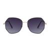 Sunglasses Female Korean Version Tide Shading Polarized Ins Sunglasses Fashion Polygonal Large Frame High Definition UV Protection Glasses