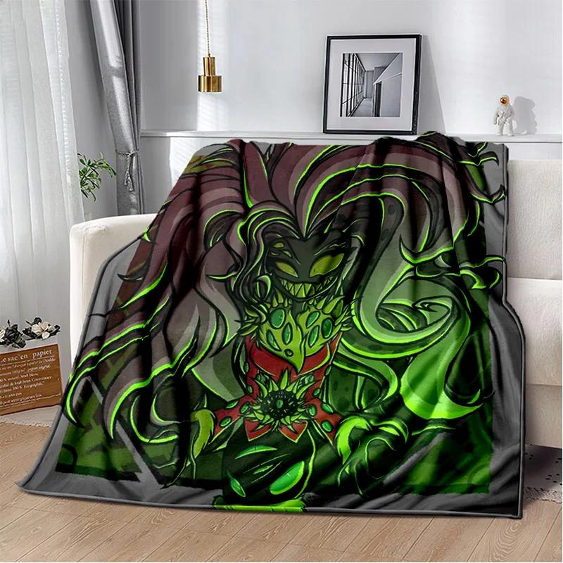 Helluva Boss Blitzo Adult Animation Soft Plush Blanket,Flannel Blanket Throw Blanket for Living Room Bedroom Bed Sofa Picnic Kid