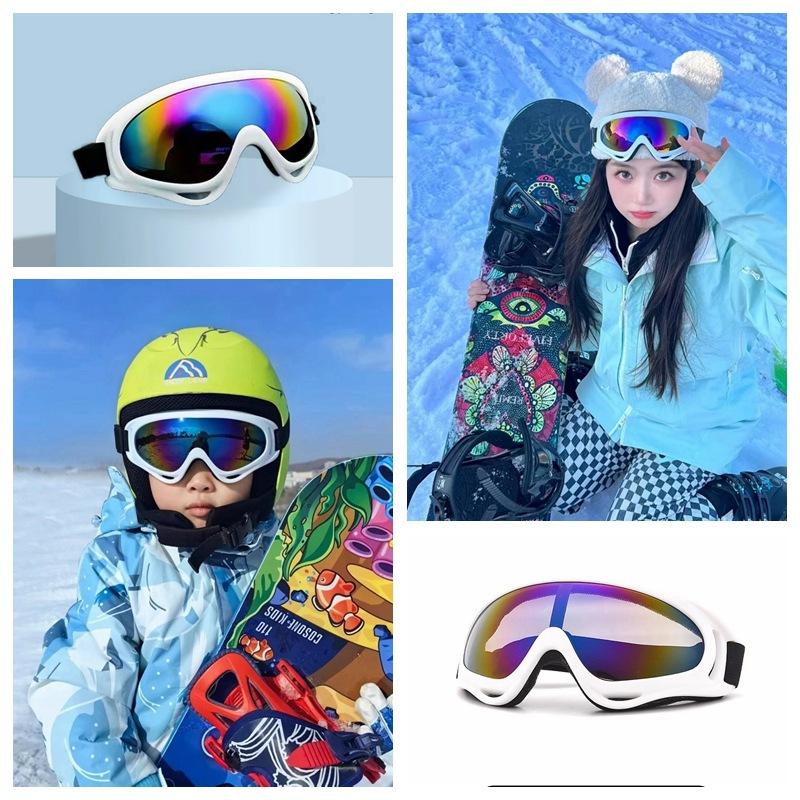 

Children s ski goggles3-15Anti-fog and windproof goggles for cycling and mountaineering, suitable for boys and girls, for use in snowy winter Small size for children a