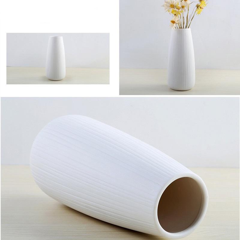 Nordic Witte Keramische Vaas Embryo Eenvoudige Droge Bloem Inzetstukken Moderne Huis Bogu Plank Decoratie