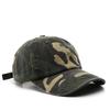 Men's and Women's Multi-color Camouflage Baseball Caps Made of Polyester. Retro Washed Style for Outdoor Camping and Training.