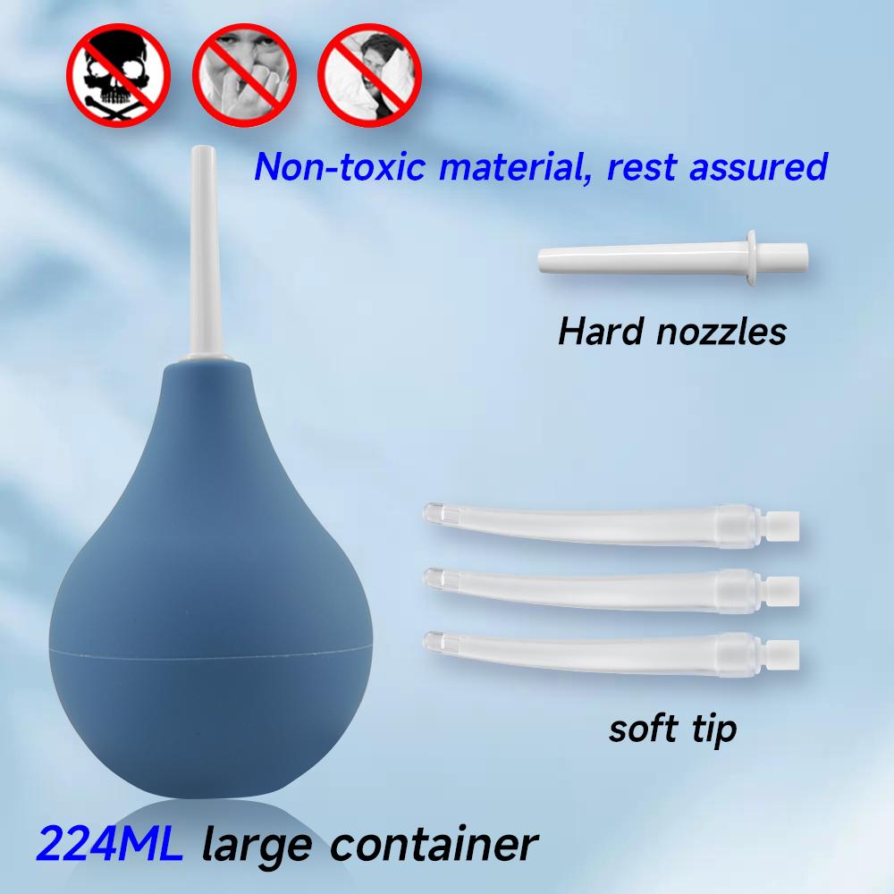 PVC Unisex Anal Enema Kit, Rectal Cleanser, Vaginal Enema Kit, Anal Enema Kit, Enema Ball Set, Rectal Syringe, SM Adult Sex Toys
