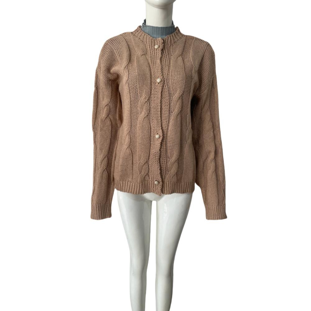 New Autumn and Winter Sweater, Women's Thick-knit Knit Cardigan, Short Loose Button Coat