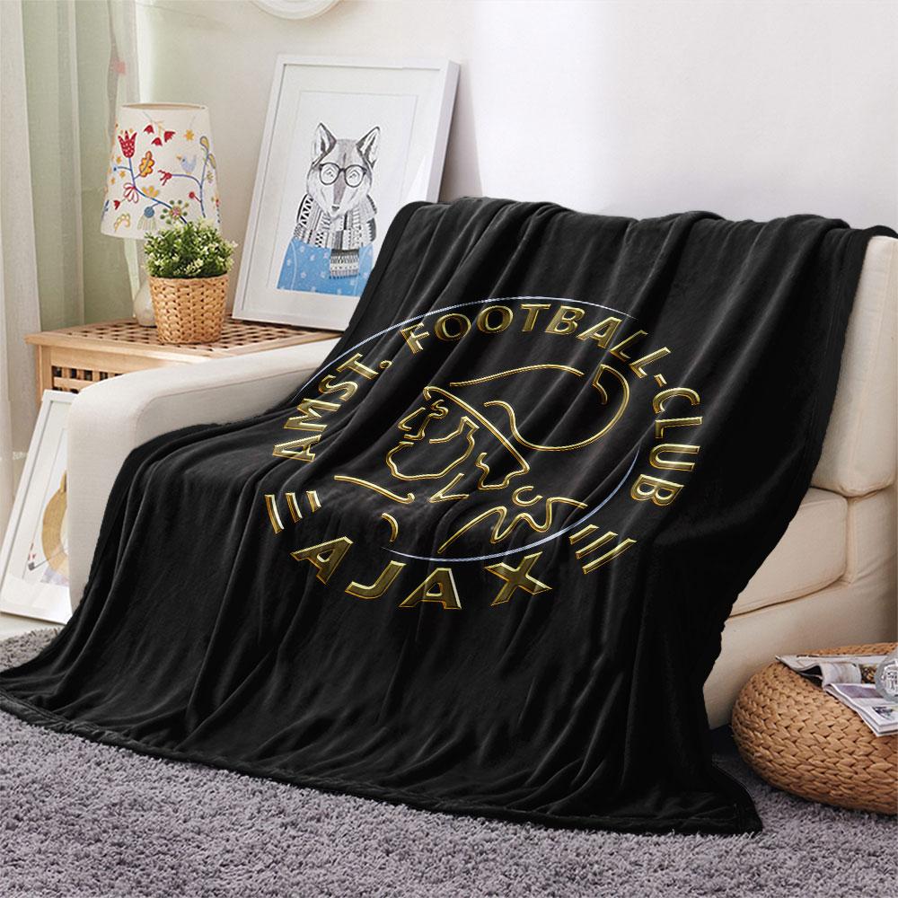 1PC AFC Ajax Patterned Flannel Blanket Suitable For All Seasons for Home Decor Warmth and Comfort Gifts Holiday Present