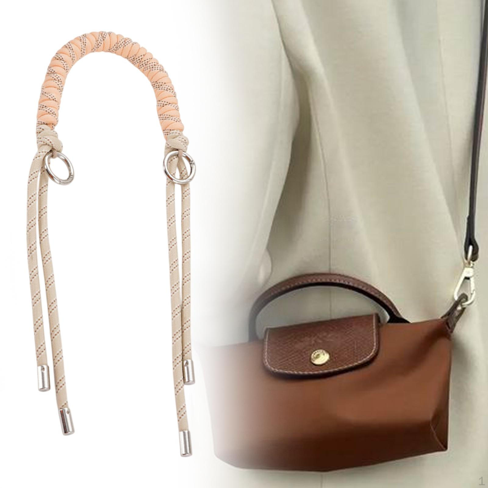 

Аксесуари для ремінця сумки Плетені для жінок Універсальні подарунки Заміна рожевий