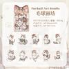 20/120pcs Cute Claw Club Series Kawaii Ins Cartoon Cat PET Stickers Creative Handbook Scrapbooking DIY Material Stickers