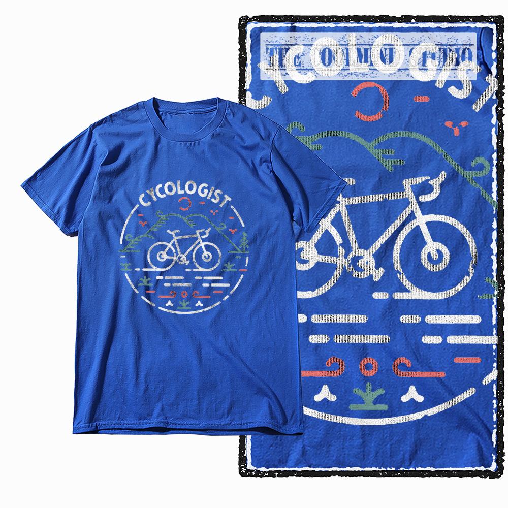 Coolmind Z1106100% Cotton Bike Printed Exclusive Graphic Men T Shirt Cotton Men Tshirt T-shirt for Men Loose Tee Shirt