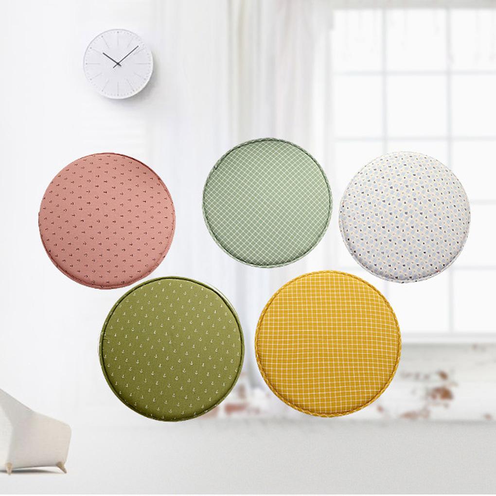 12.9 inch Seat Cushion With Straps Cotton Chair Pad Thickness Stool Mat Soft Breathable Children Living Room Office