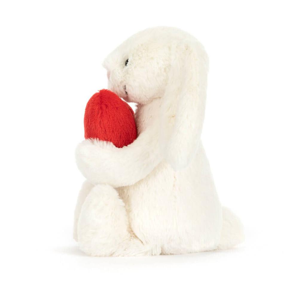 (Coniglio Cuore Rosso Timido da 31CM) Peluche, regali di compleanno, regali di San Valentino, regali a sorpresa