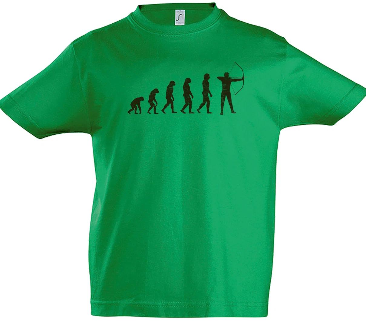 Archery Evolution Boys kids boys T-Shirt Archer Sports Sport Bow & Arrow and Human Fun 100