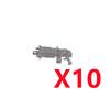 MOC War Building Blocks Movie Characters Soldier Weapons Accessories Rifle Heavy Demolition Pistol Mini Brick Gift Toy X018 DIY