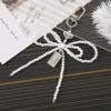 1Pc Camera Bag Key Chain Jewelry Gift Decoration Korean Cute Bow Pearl Phone Pendant Chain Charm Strap Phone Accessories