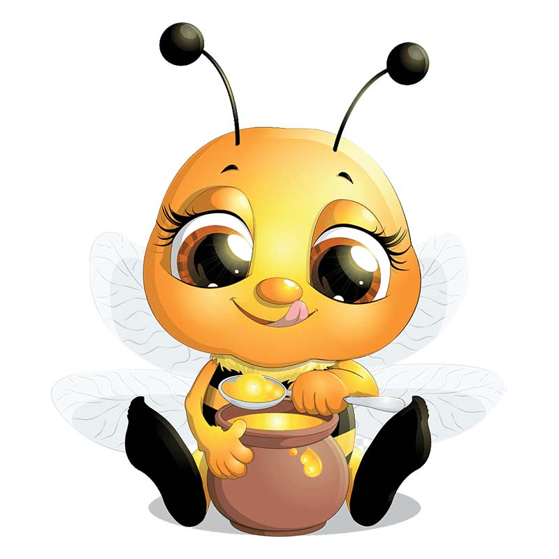 Cute Little Bee Cartoon Insect Car Stickers Waterproof Vinyl Decals Auto Body Window Decor Motorcycle Helmet Stickers M461