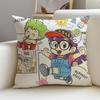 Wacky DDr SlumpS Cushion Cover Breathable and skinfriendly linen pillowcase square removable and washable cushion
