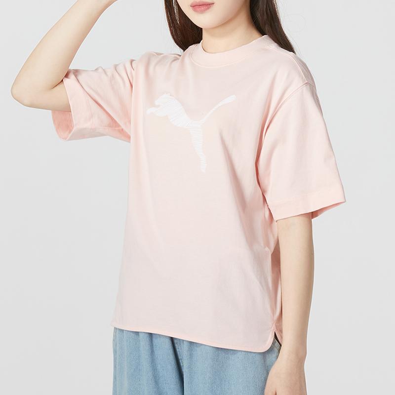 New PUMA T Shirts Women's Pink 676650-66