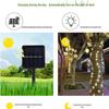 LED Solar Copper Wire String Lights for Outdoor Christmas and Festival Decoration