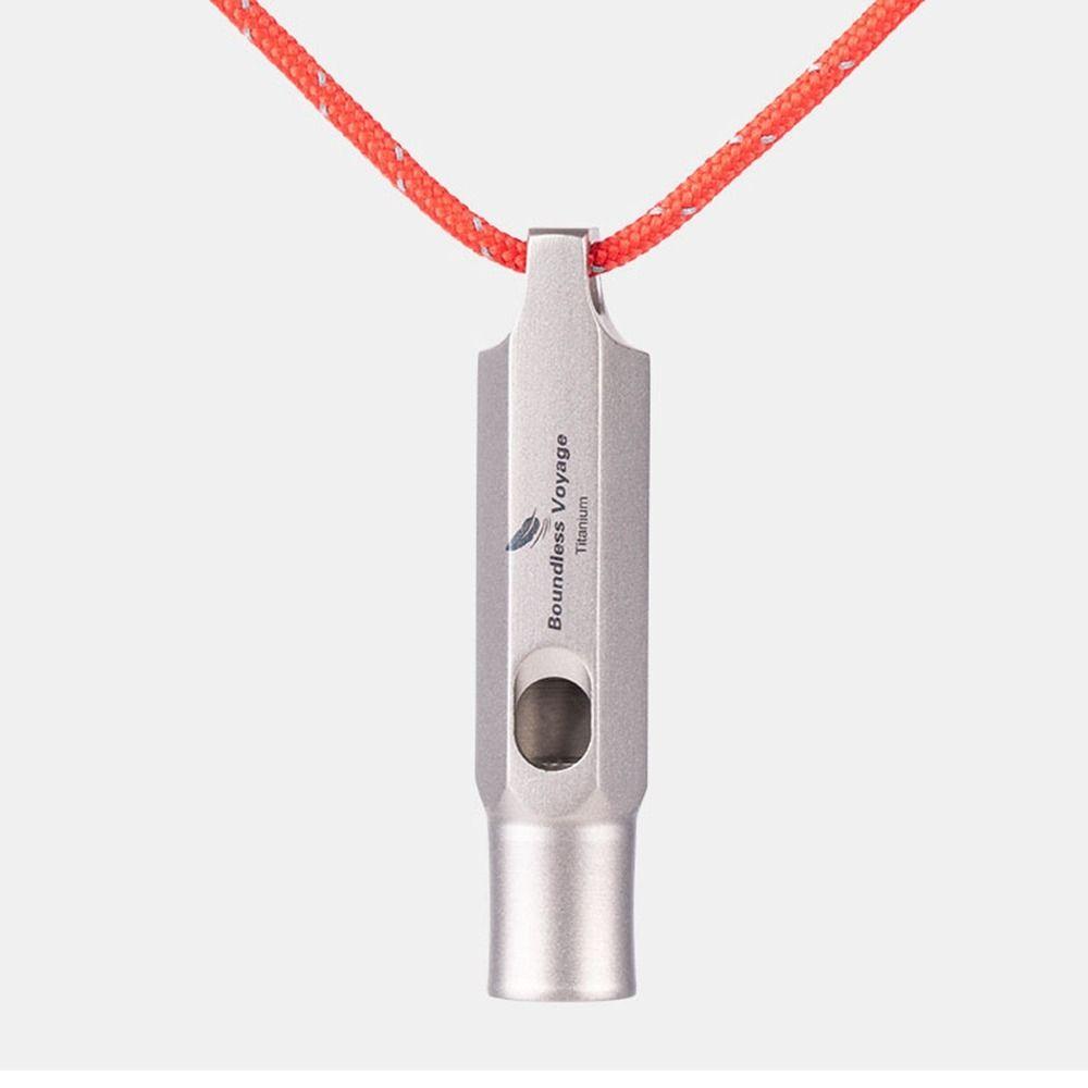 Mini Waterproof Titanium Whistle Multistyles Emergency Exploring Accessories  Outdoor EDC Tool
