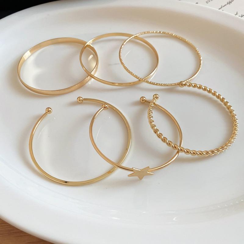 Star Glow Stacking~ Star Opening Bracelet Stylish Simple Versatile Bracelet Niche Design Jewelry