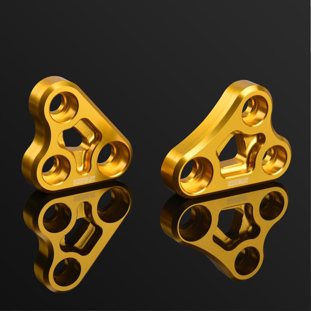 Engine Mount Reinforcement Bracket, Frame Support Kit, Aluminum Alloy, CNC Machined, High Rigidity, Compatible Z900RS Z900RS CAFE 2018-2025 (Golden)