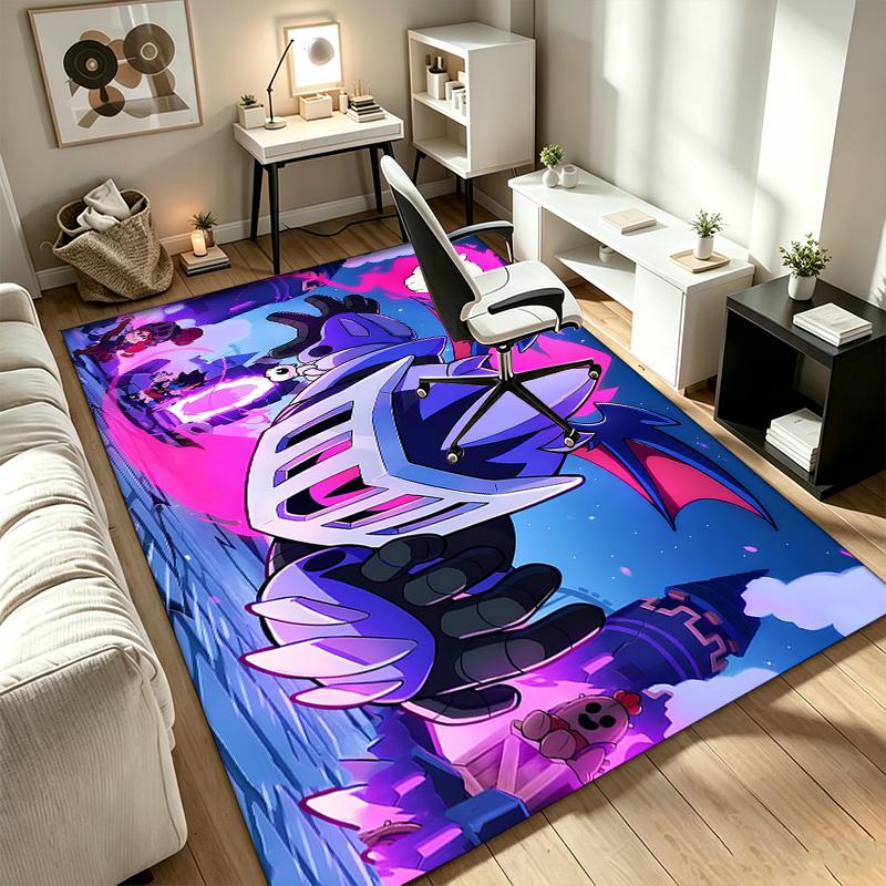Brawl Heros A rug suitable for office chair areas living rooms and computer desks perfect for home offices and an ideal holiday gift