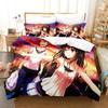 3D Print Yami To LOVE-Ru Bedding Set Duvet Cover Quilt Pillowcase Comforter King Queen Size Boys Adult