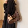 Large Capacity Vintage Shoulder Bag New Design Women Tote Handbag Leather Crossbody Bag  Girls
