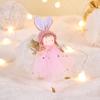 Yousheng Christmas Pendant Rabbit Angel Doll Wearing Mesh Yarn Dress Decorative Ornament Christmas Celebration Decor