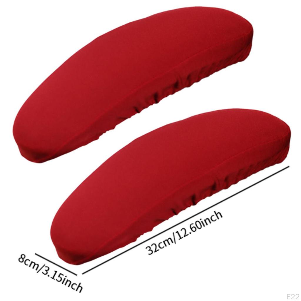 2 sztuki Elastyczne Pokrowce na Podłokietniki Krzesła Biurowego, Ochraniacze, Rękawy na Podłokietniki