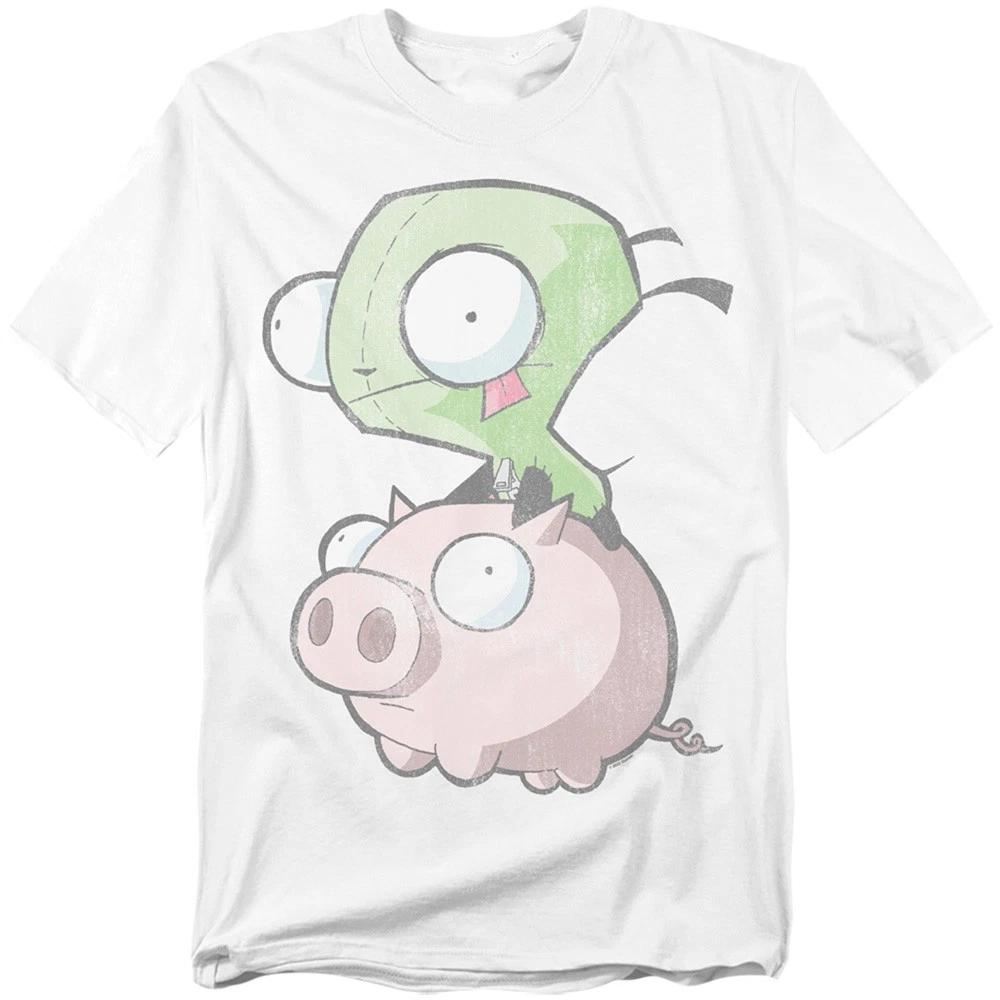 Invader Zim - Gir And Pig -  Unisex Short Sleeve Children s T-shirt - White 100