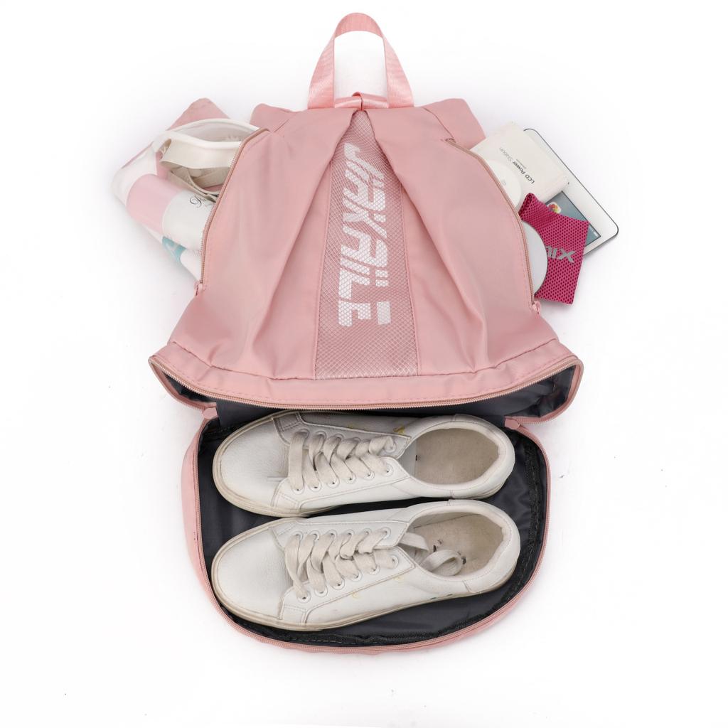 Women's Bag Waterproof Dry and Wet Separation Shoe Compartment Sports Backpack