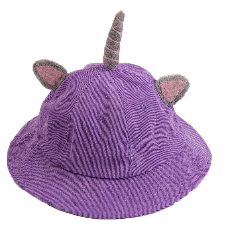 Baby bucket hat parent-child sunscreen bean tooth rabbit small yellow hat kawaii children sunscreen