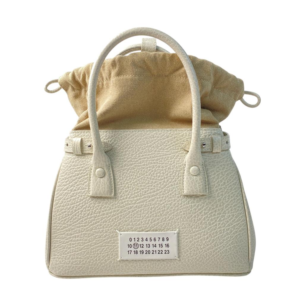Used Maison MargielaShoulder Bag Ivory Leather Women