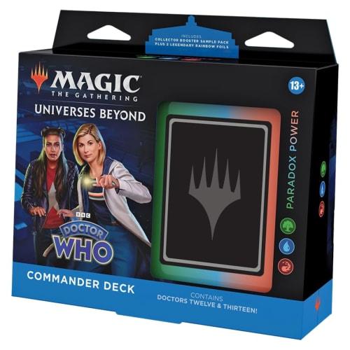 Magic the Gathering Doctor Who Commander-kortstokk Paradox Power Engelsk versjon MTG Samlekort Wizards of the Coast D23630000