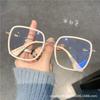 New Large-Frame Anti-Blue Flat Glasses Tr Metal Mixed Glasses Frame Men'S And Women'S Same Kickoff With Myopia Glasses Frame