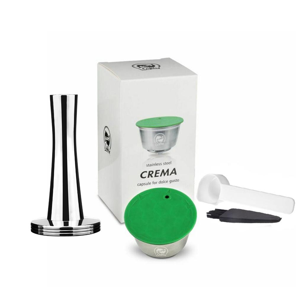 Reusable Coffee Capsule For Nescafe Dolce Gusto Stainless Steel Coffee Filter Pod for Circolo & Mini Coffee Maker Machine