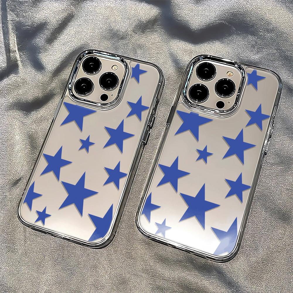 Advanced Blue Star Phone Case For Iphone 17 Air 16 15 14 13 12 11 Pro Max 13 16 15 14 Plus Cover For IPhone XS XR 7 8 Plus Case