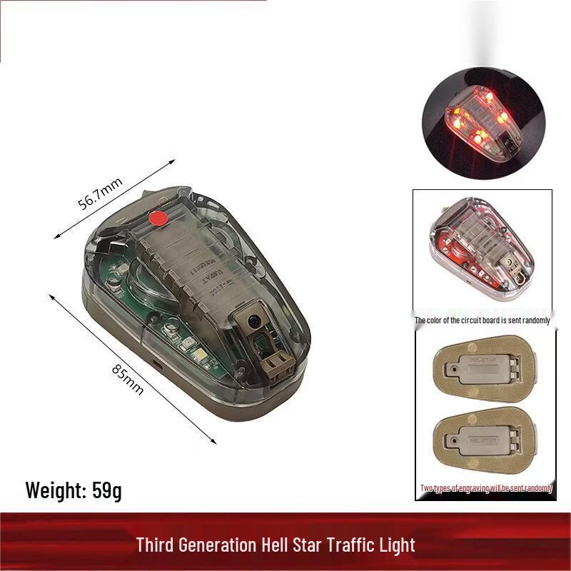 Lishi Ladybug Design Velcro Helmet Identification Light