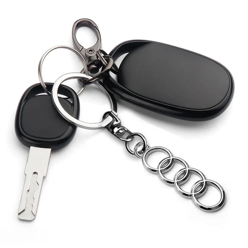 1Pcs 3D Metal Car Badge Keychain Zinc Alloy Keyrings Auto Accessories For Audi A4 A3 A5 A6 A7 A8 Q3 Q5 Q7 Q8 B5 B6 B7 B8 B9 Q7 8P 8V 8L Q7 S4 S5 S6 S7