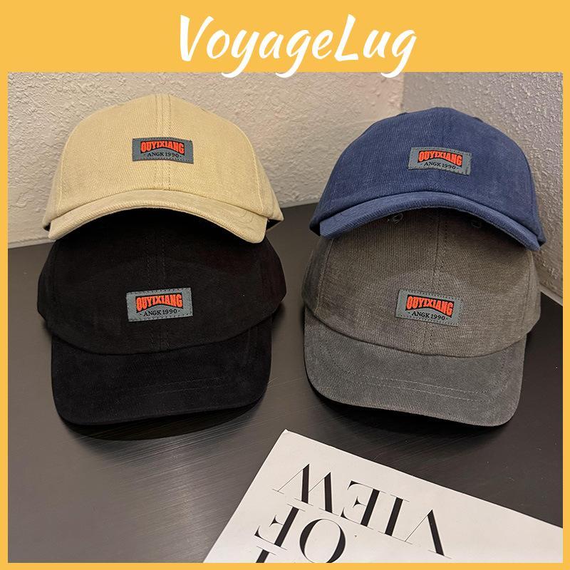 Classic Cotton Blend Short Brim Cap With Breathable Design For Daily Casuals